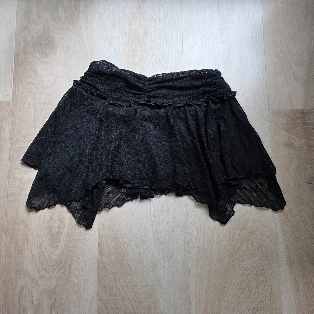 Princess Polly Elegant Black Lace Skirt